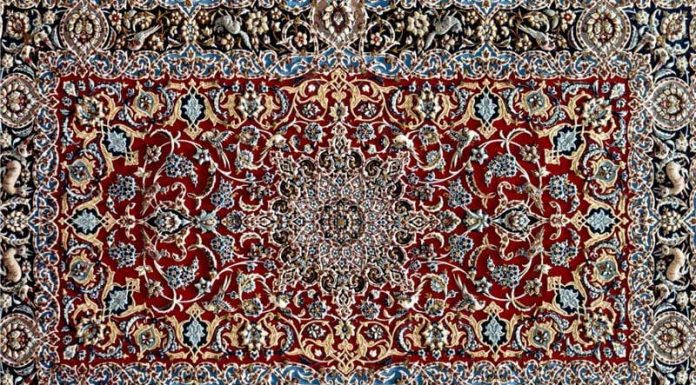 جذاب ترین فرش گل برجسته ایرانی استاد خدادادی