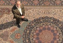 استاد یدالله صفدرزاده از بافندگان معروف فرش دستبافت اصفهان