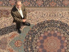 استاد یدالله صفدرزاده از بافندگان معروف فرش دستبافت اصفهان